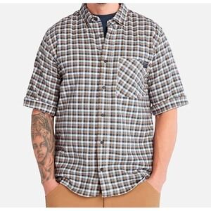 Timberland PRO® Button Down Shirt Men S‎ Woodfort Lightweight Flannel Flex